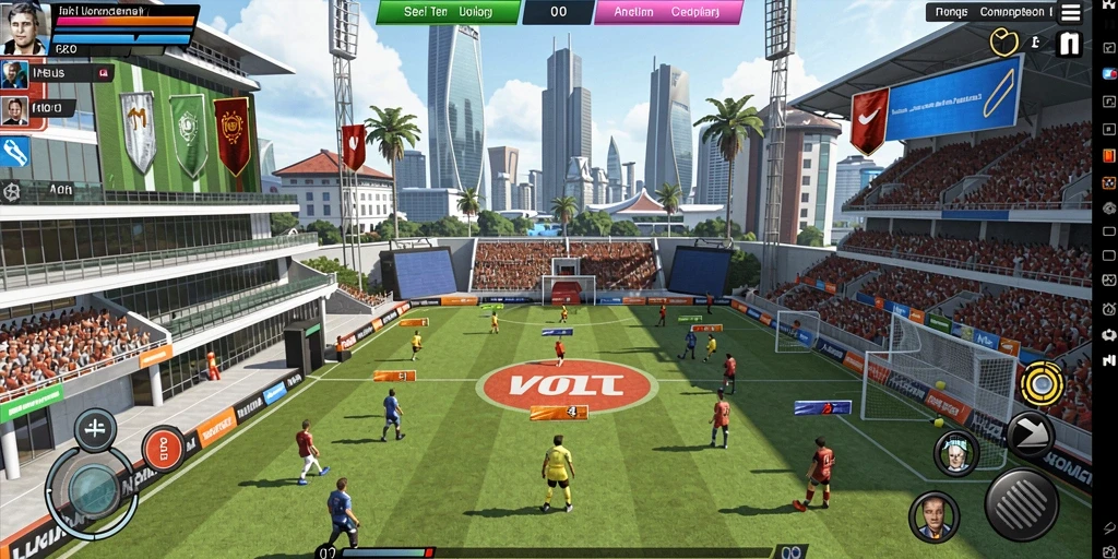 Screenshot menampilkan gameplay yang seru dan dinamis.