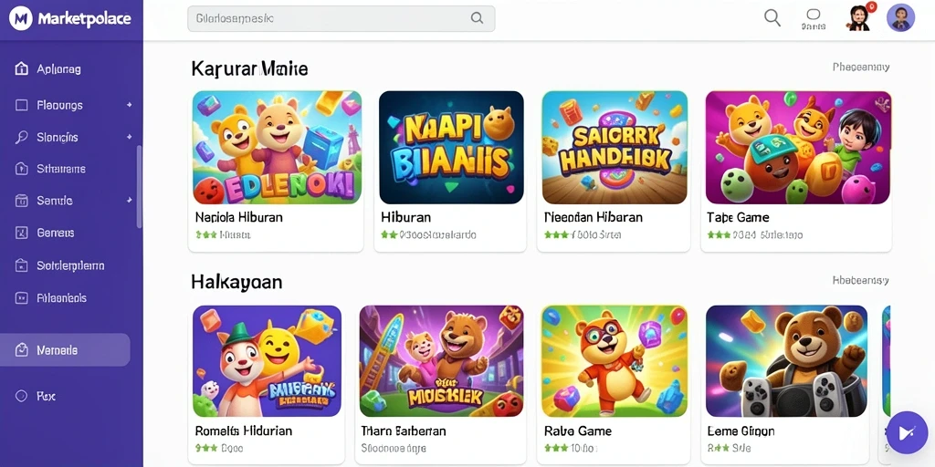 Tampilan antarmuka aplikasi yang menarik.