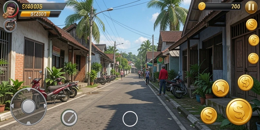 Tampilan grafis yang menakjubkan dalam petualangan.