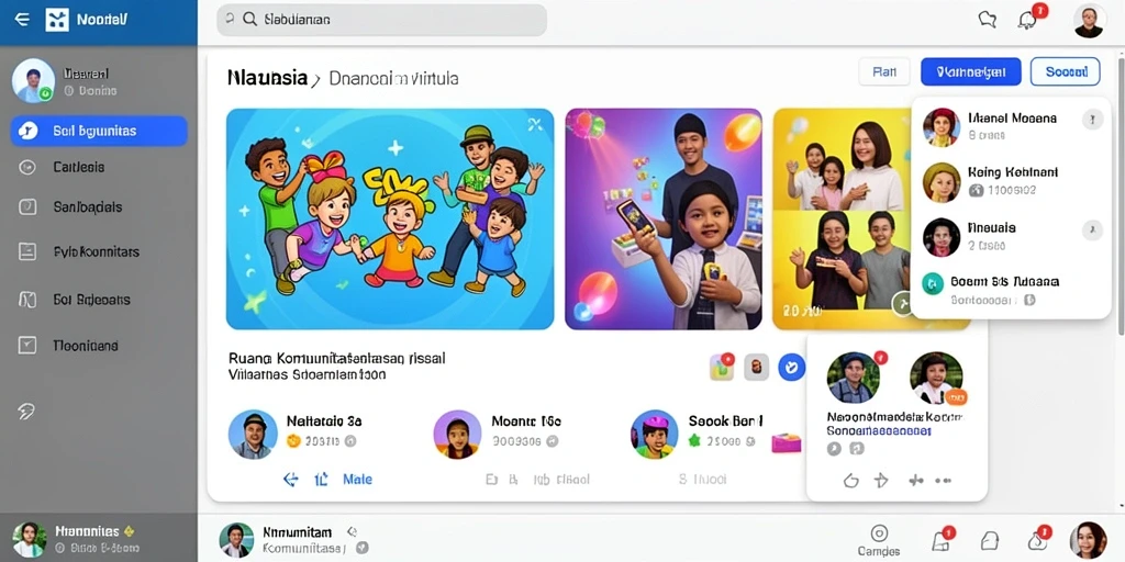 Tampilan antarmuka permainan yang menarik.