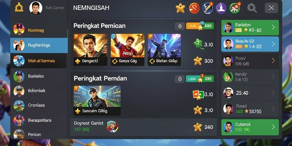 Tampilan awal game RICIS77 dengan antarmuka yang menarik.