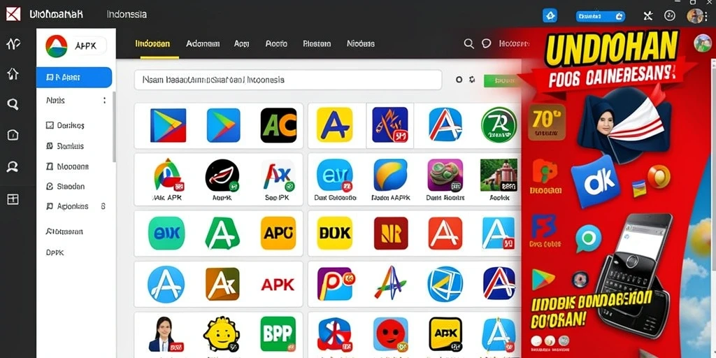 Tampilan menu utama yang menarik dan user-friendly.