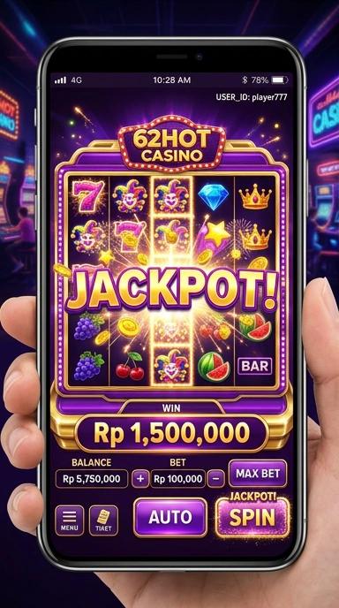Cuplikan layar menu unduhan 62hot untuk perangkat Android